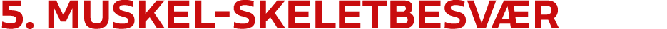5. Muskel skeletbesv r